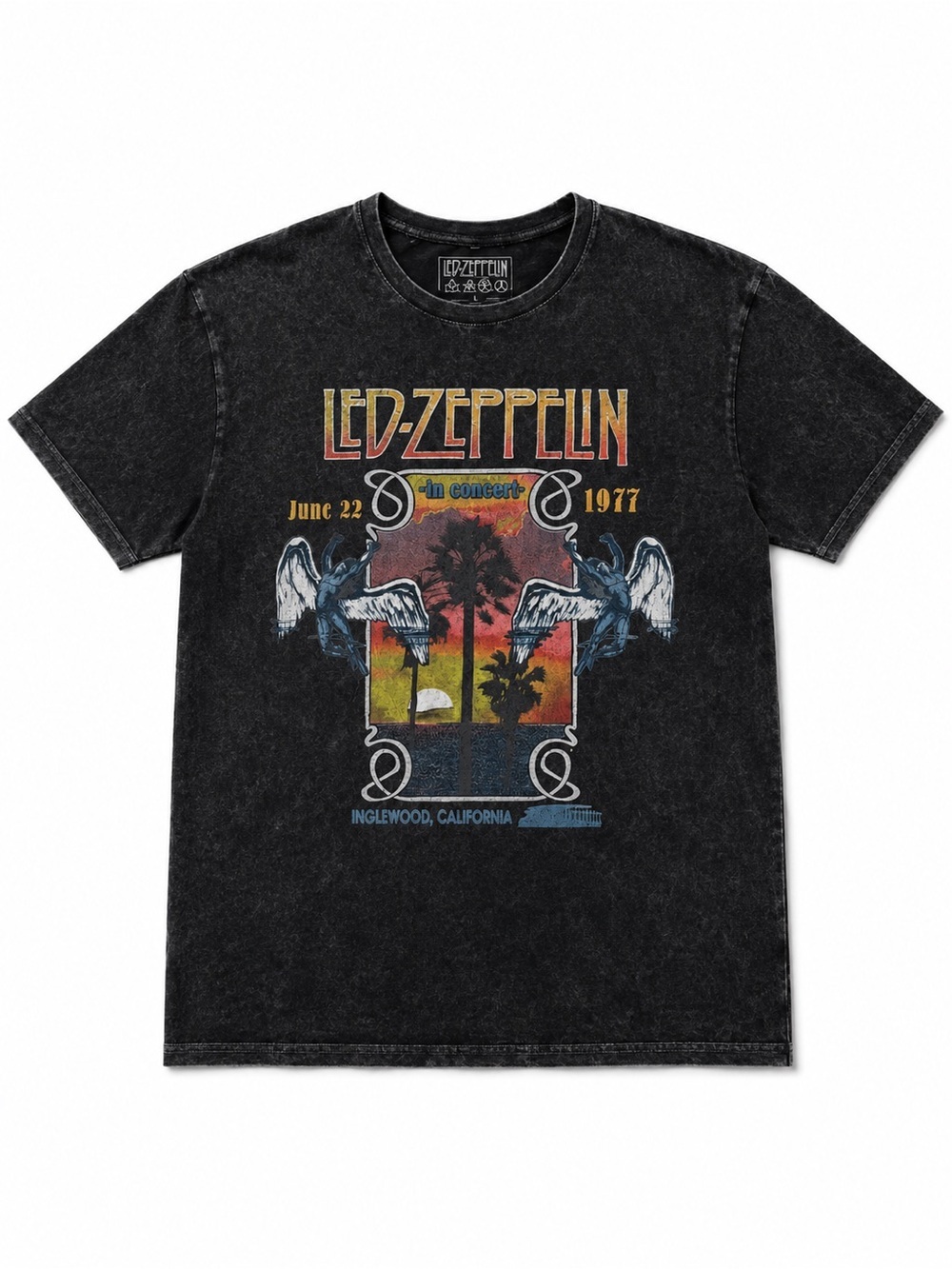 Black Vintage Vibe LED ZEPPELIN Graphic Tee